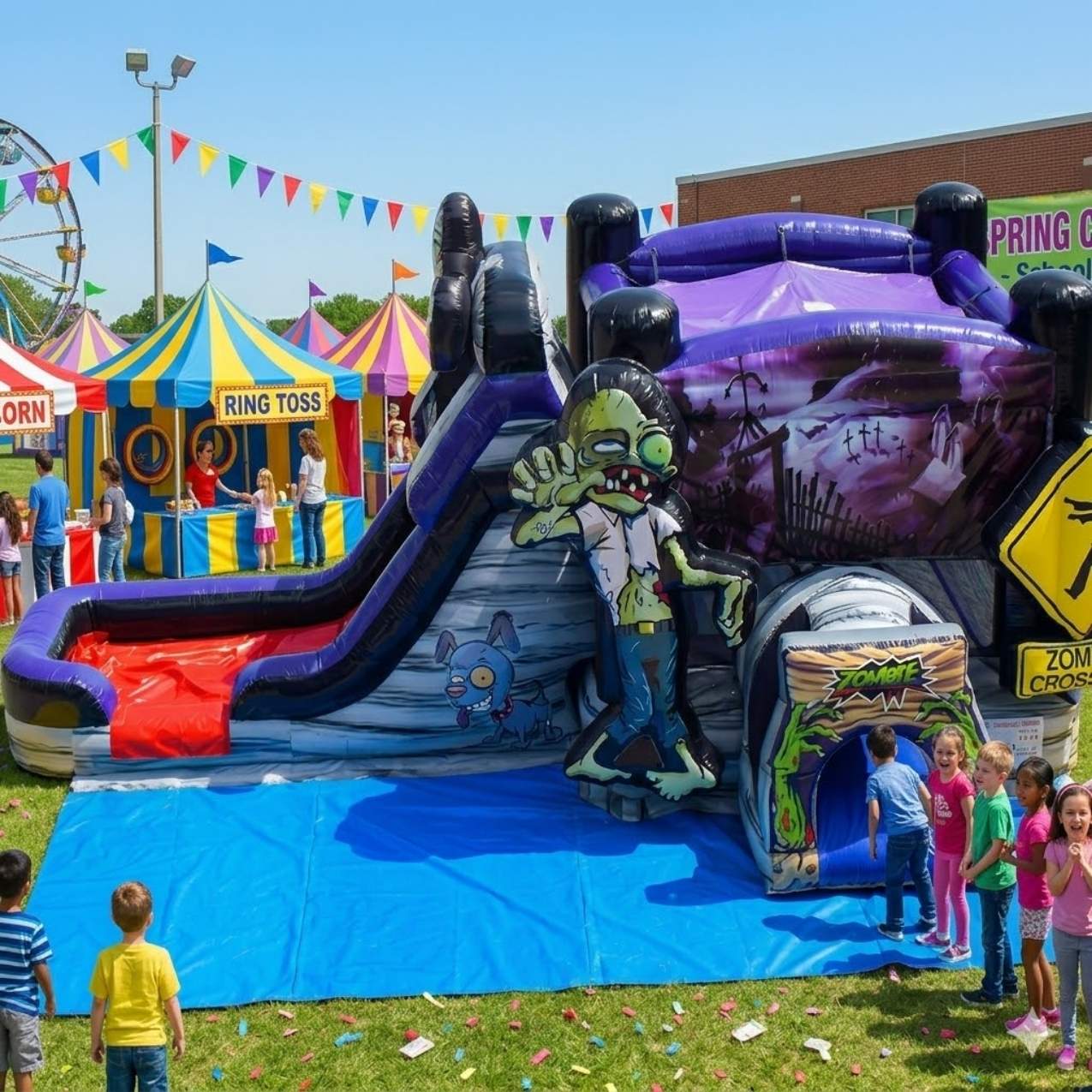 Haunted Bounce House Carnival rental in Schaumburg, IL (60194/60173/60195) by Jump Guy Party Rentals